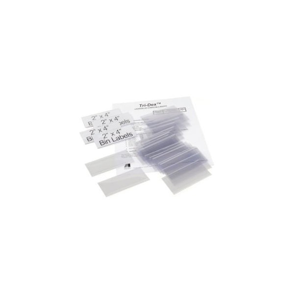 Aigner Index Aigner Tri-Dex TR-2400 Slide-In Label Holder 2" x 4" for Stacking Bins, Price per Pack of 25 TR-2400 - main